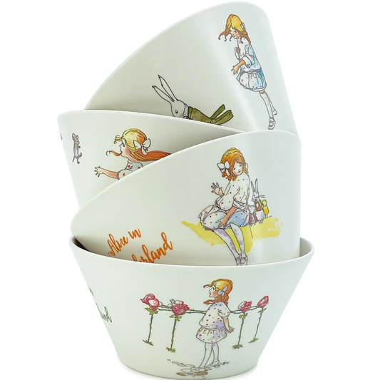 Alice in Wonderland - Bamboo Bowl Set